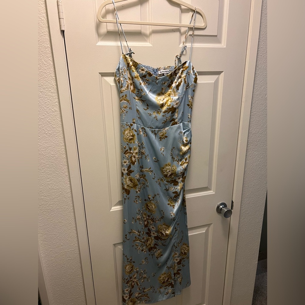 100% Silk Reformation Marguerite Silk Dress